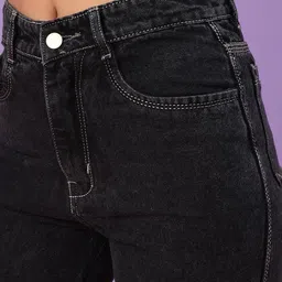 V-Mart Women Regular Fit Mid-Rise Light Fade Jeans image 4