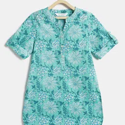 Campana Girls Floral Printed Short Kurta-image-44