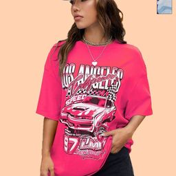 Metronaut Women 2 Printed V-Neck Drop-Shoulder Sleeves T-shirt-image-85