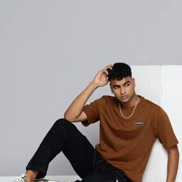 R.Code by The Roadster Life Co. Men Applique T-shirt image 4