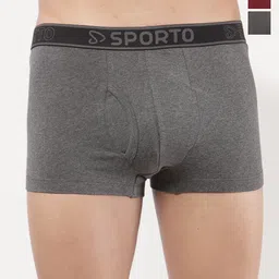 Sporto by Macho Men Pack Of 3 Cotton Short Trunks-picture-33