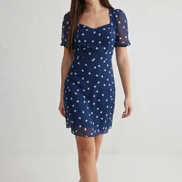 Trendyol Floral Printed A-Line Dress-picture-37