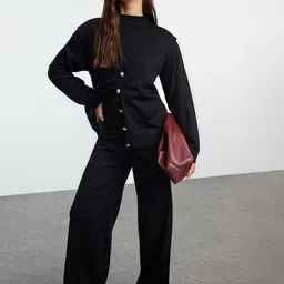 Trendyol Women Shirt With Trouser Co -Ords-picture-33