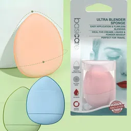 basicare Set Of 4 Diamond Sponges, Finger Puffs & Beauty Blenders image 3