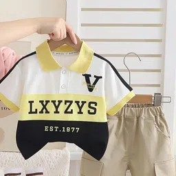 StyleCast x Revolte Boys Printed Pure Cotton T-shirt with Shorts-picture-34