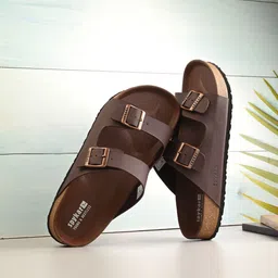 SPYKAR Men Brown PU Slip on  Regular Comfort Sandals-picture-32