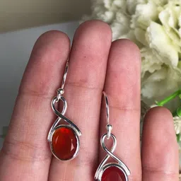 Zhupuk Silver-Plated Brass Crystals Drop Earrings-picture-35