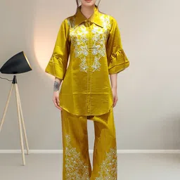 MYROR Embroidered Top & Trousers Co-Ord Set-picture-15