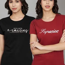 Trend Level Women 2 Applique T-shirt-picture-23