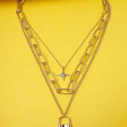 Zaphariq Gold-Plated Statement Layered Necklace-picture-27