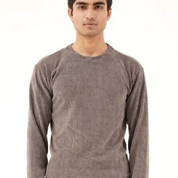 Clazzey Men Round Neck Long Sleeves Pullover Sweatshirt-picture-23