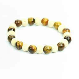 Divine souvenirs Unisex Wooded Artificial Beaded Elasticated Bracelet-picture-37
