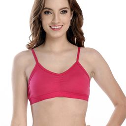 Samvar Pink Cotton Non-Wired Non Padded Minimizer Bra-picture-34