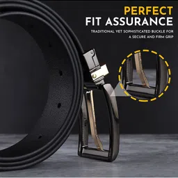 Provogue Men Textured Leather Formal Belt image 5