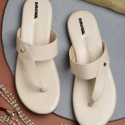 Anouk Women Colourblocked T-Strap Flats-picture-25