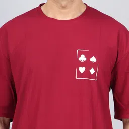 WILD ELEPHANT Men Printed Drop-Shoulder Sleeves Applique T-shirt image 3