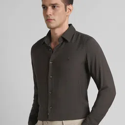 SIMON CARTER LONDON Spread Collar Long Sleeves Slim Fit Casual Shirt image 4