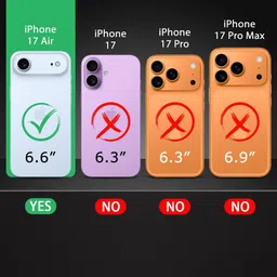 Luxury Kase Ripple Textured Rugged & Wireless Charging iPhone Air Back Case image 5