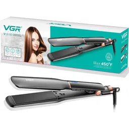 VGR V-519s Professional Hair Straightener - 38mm Ceramic Coating Plates - Black-image-95