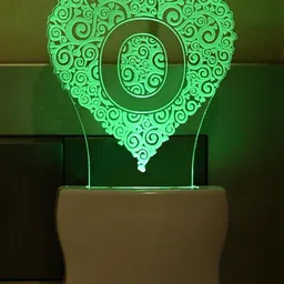 1ST TIME White & Transparent 4-Pcs 3D Illusion LED Plug Night Lamps image 3