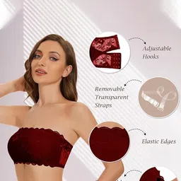 INDIROCKS Women Pack of 3 Floral Full Coverage Lightly Padded and Non-Wired Bralette Bra image 5