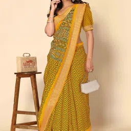 kalini MIRCHI FASHION Ethnic Motifs Printed Zari Saree-picture-18