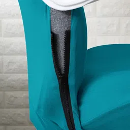 HOKIPO Dark Cyan 140 GSM Stretchable Executive High Back Chair Cover image 3