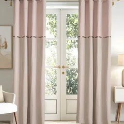 Home Centre Elrene Whimsy Grey & Pink 2 Pieces Printed Door Curtains-picture-33