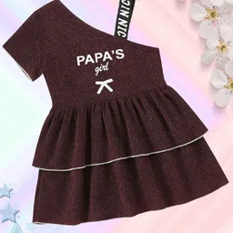 ADDYVERO Girls Printed Embellished One Shoulder Fit & Flare Dress-image-44