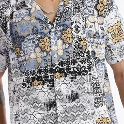 SHOWOFFFF Men Standard Floral Printed Casual Shirt image 5