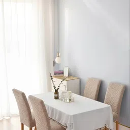 NFI essentials Khaki Self Design Stretchable Chair Cover image 3