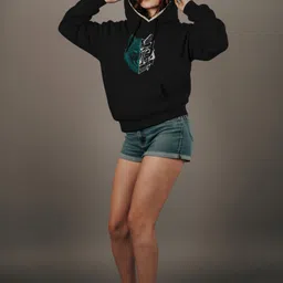 TOGS & TERRE Women Printed Hooded Pullover Oversized Sweatshirt-picture-21