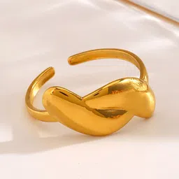 LULU & SKY Gold-Plated Adjustable Finger Ring-picture-18