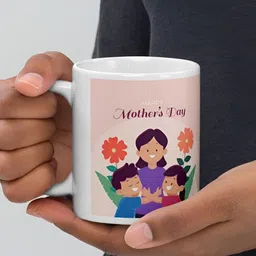 Mr UVD Purple & White Graphic Printed Ceramic Glossy Mug 350 ml image 2