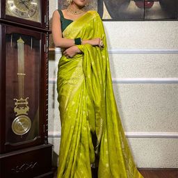 AMRUTKALA SAREES Woven Design Banarasi Saree-picture-7
