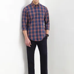 Allen Solly Men Custom Opaque Checked Casual Shirt image 5