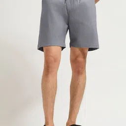 MISCHIEF MONKEY Men Relaxed Fit Mid-Rise Cotton Shorts-picture-30