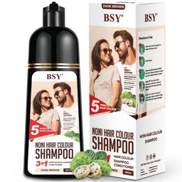 PRIIS BSY 3-In-1 Noni Hair Colour Shampoo - 180 ml - Dark Brown-picture-18