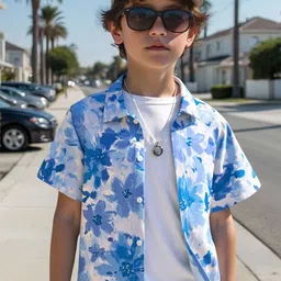 BAESD Boys Floral Printed Casual Shirt-picture-46