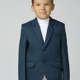YK Boys Slim Fit Long Sleeve Single Breasted Elegance Blazer-picture-45