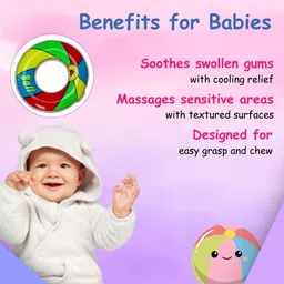 Adore Kids Pack of 2 Red & Green Ball Design Crave Water Filled Teethers image 4