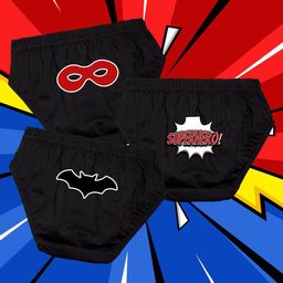 NUSYL Boys Pack Of 3 Printed Mid Rise Basic Briefs - NUBCBRFPO3.0160-picture-3
