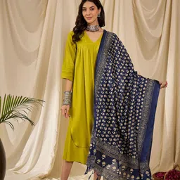 InWeave Floral Printed Tasselled Dupatta-picture-29
