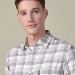 U.S. Polo Assn. Men Tailored Fit Checked Casual Shirt image 3