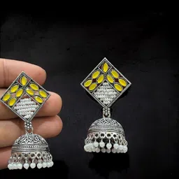 Anouk Geometric Jhumkas Earrings image 4