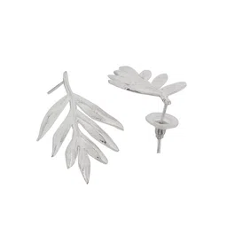 Silvermerc Designs Women Gold-Plated Leaf Jewellery Set image 5