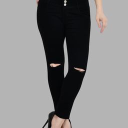 LINARIA Women Classic Slim Fit Slash Knee Jeans-picture-38