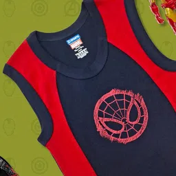 AMUL COMFY Boys Pack Of 4 Avengers Printed Pure Cotton Assorted Innerwear Vests image 5