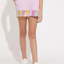 Vero Moda Girls Typography Printed High-Rise Shorts-picture-23