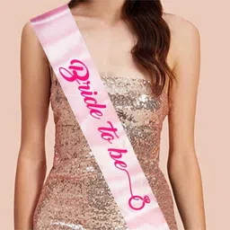 maithili decors Bride To Be Satin Sash image 1